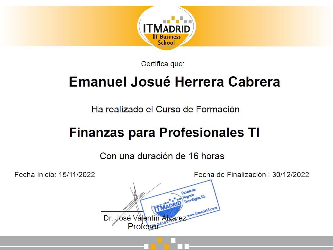 Finanzas para Profesionales TI